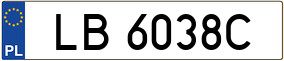 Trailer License Plate